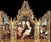 unknow artist Triptych The Adoration of the Magi Spain oil painting artist